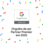 Orgulho de ser uma agência certificada  <span>Google Partner Premier</span>